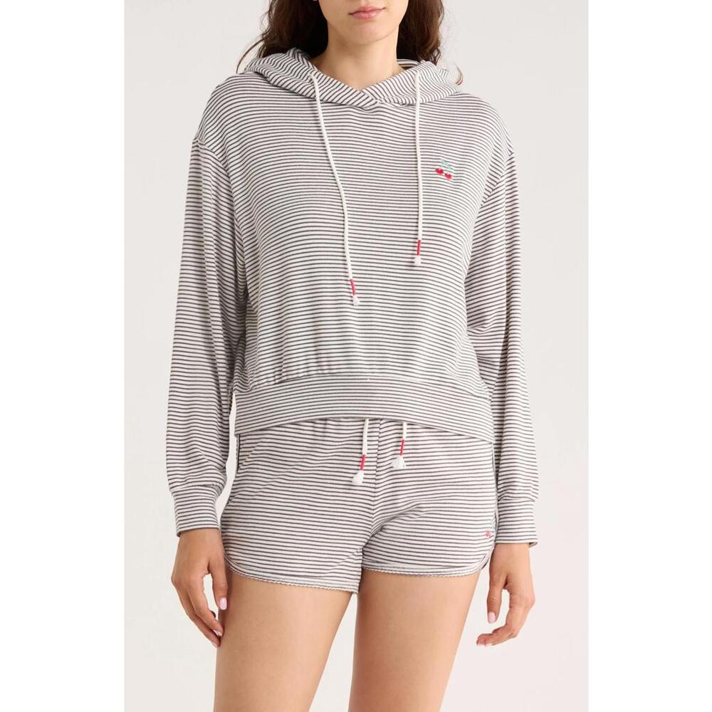 NWT! PJ Salvage Life is Sweet Sleep Hoodie Striped Size Large